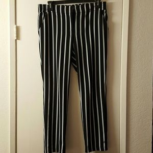Striped dress pants