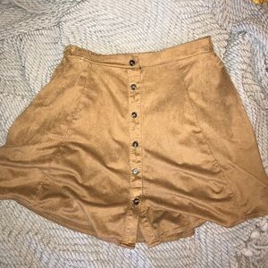 Suede Skater Skirt