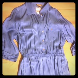 Topshop Royal Blue Shirt Dress