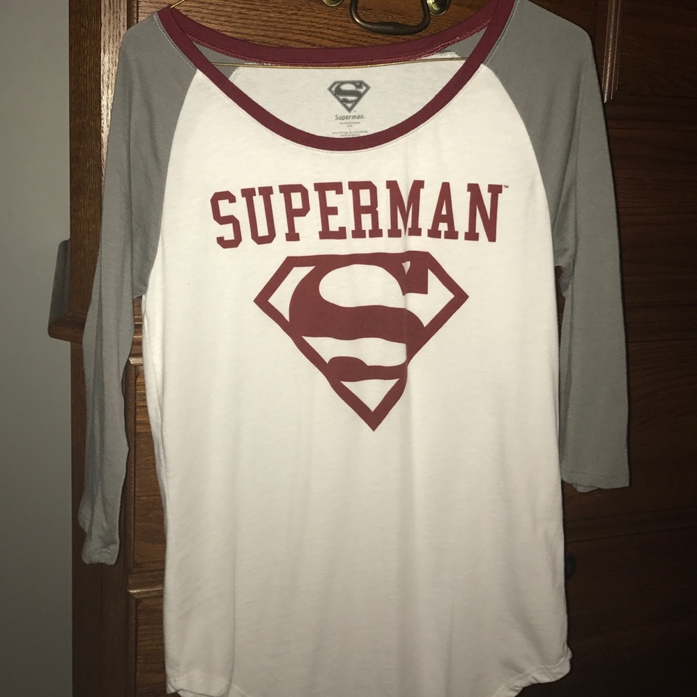 Superman Baseball Style w/ Elbow Length Sleeves