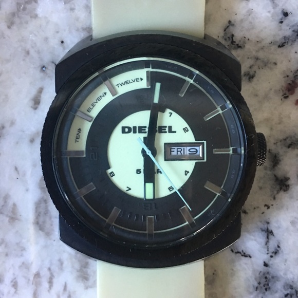 diesel glow in the dark watch