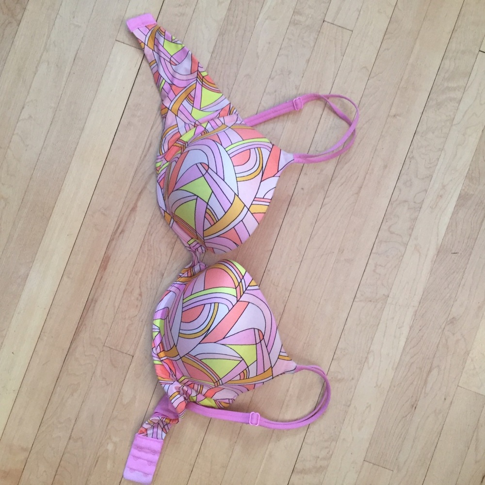 Push up Bra Hippie Psychedelic pattern 34dd