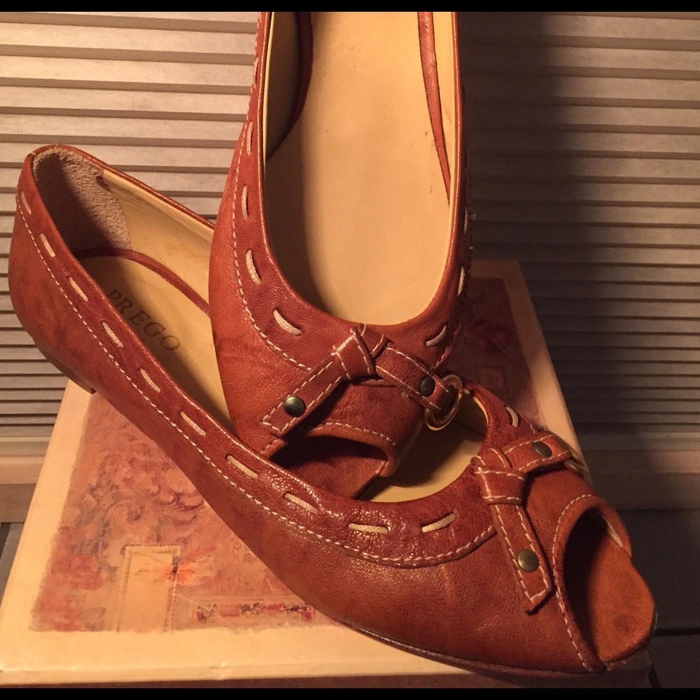 Prego Leather Shoe Flats