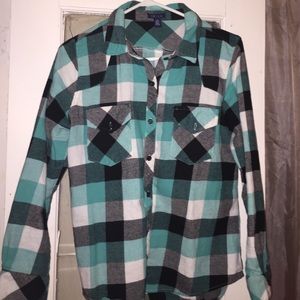 Green checkered flannel