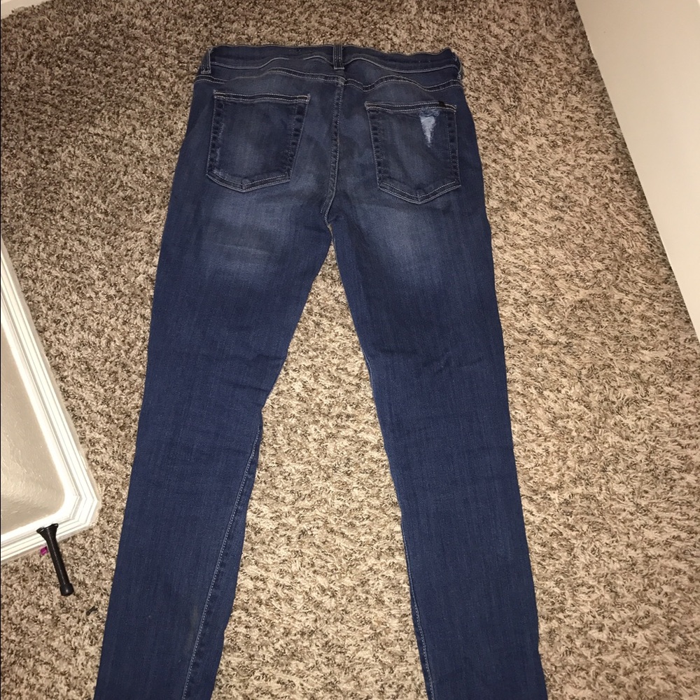 Both of these skinny jeans for $20