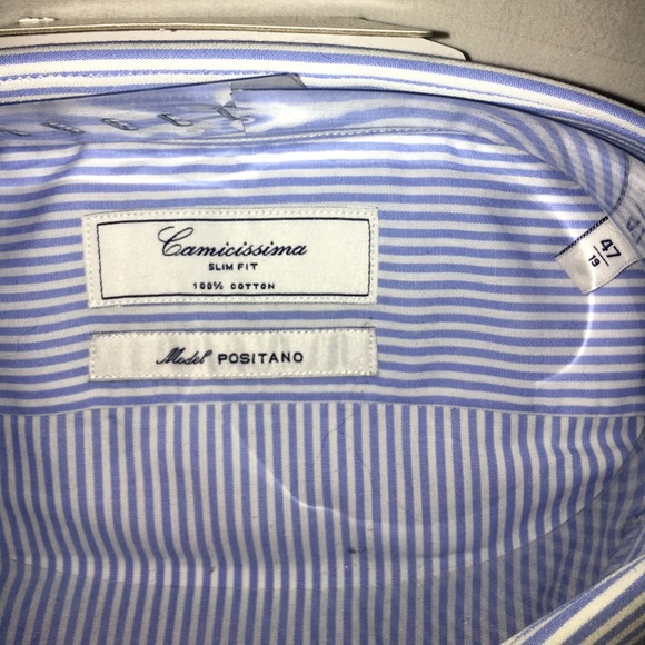NWT👔"Camicissima" Button Down Top (Size 47/19) - Picture 2 of 7