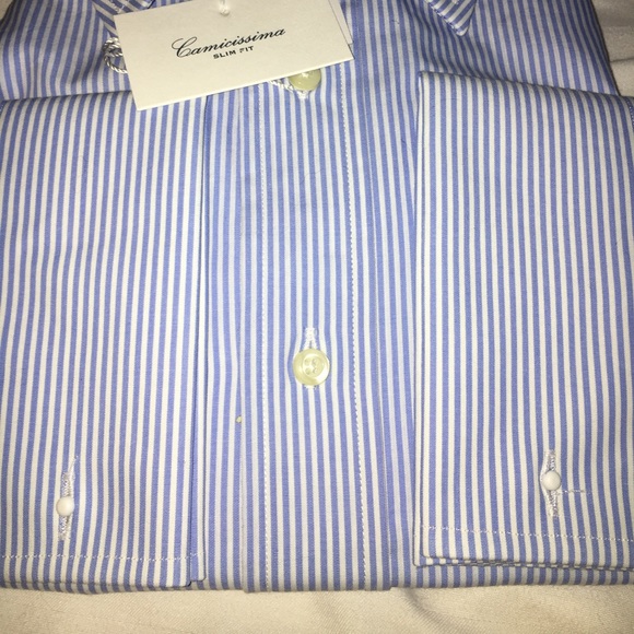 NWT👔"Camicissima" Button Down Top (Size 47/19) - Picture 4 of 7