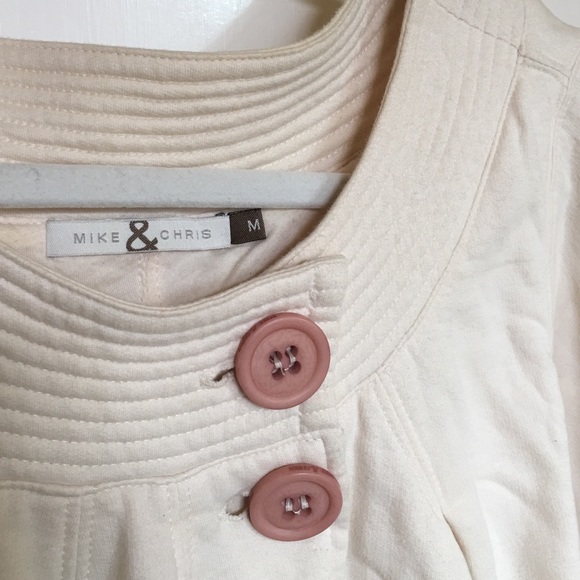 MIKE & CHRIS Bubble Cropped Top Sz M - Picture 3 of 4