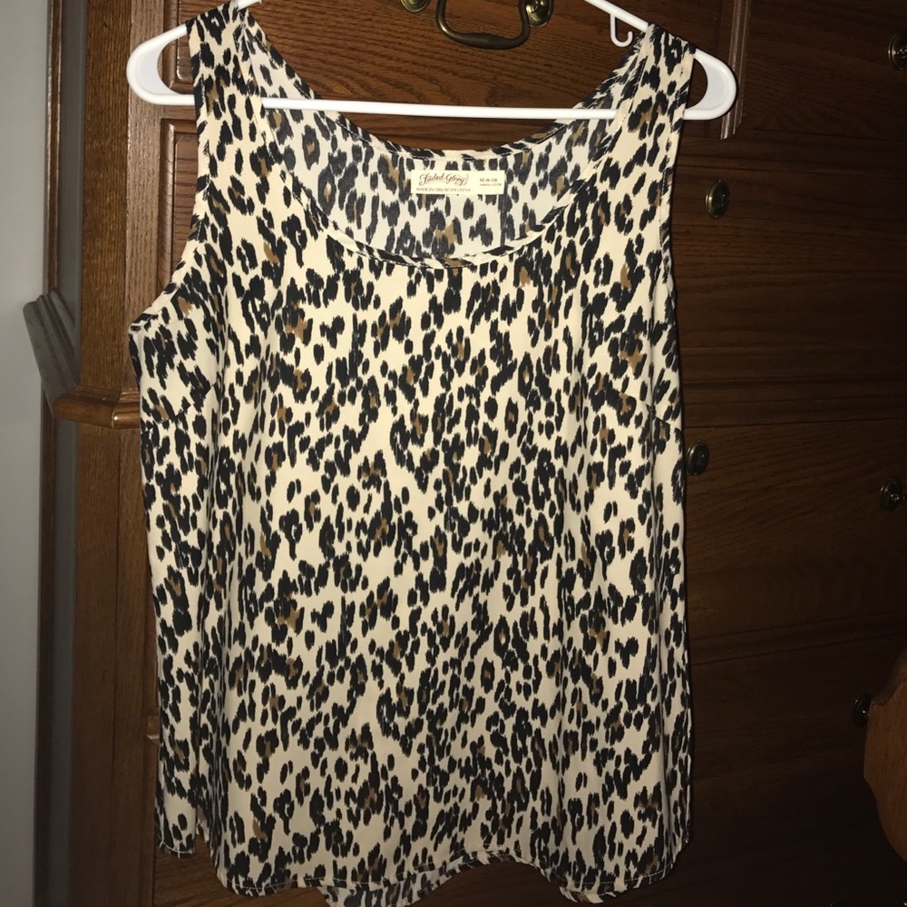 Cheetah Print Tank Top