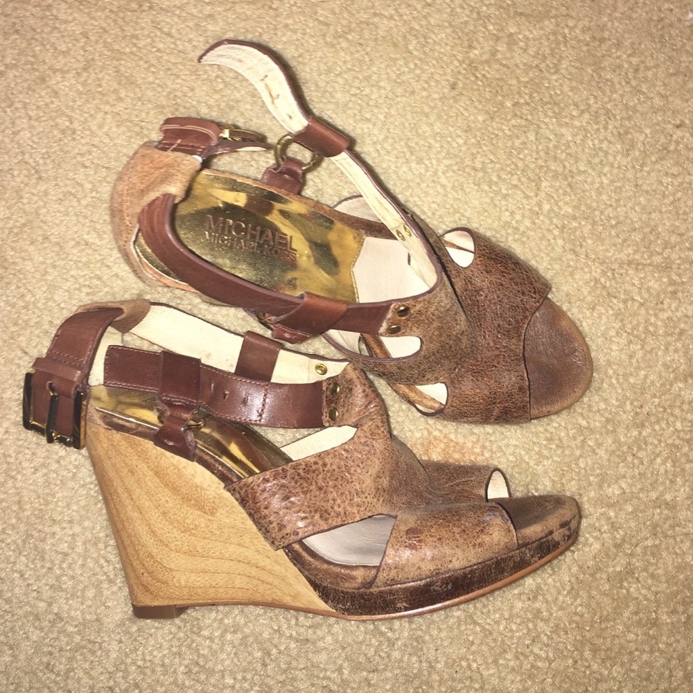 Michael Kors Heel Wedges Open Toed (Worn 2 Times)