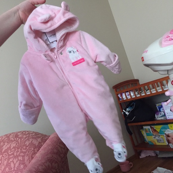 Pink Carters Snowsuit - Picture 2 of 2