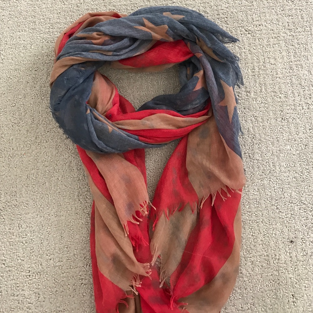 Free People American Flag Scarf