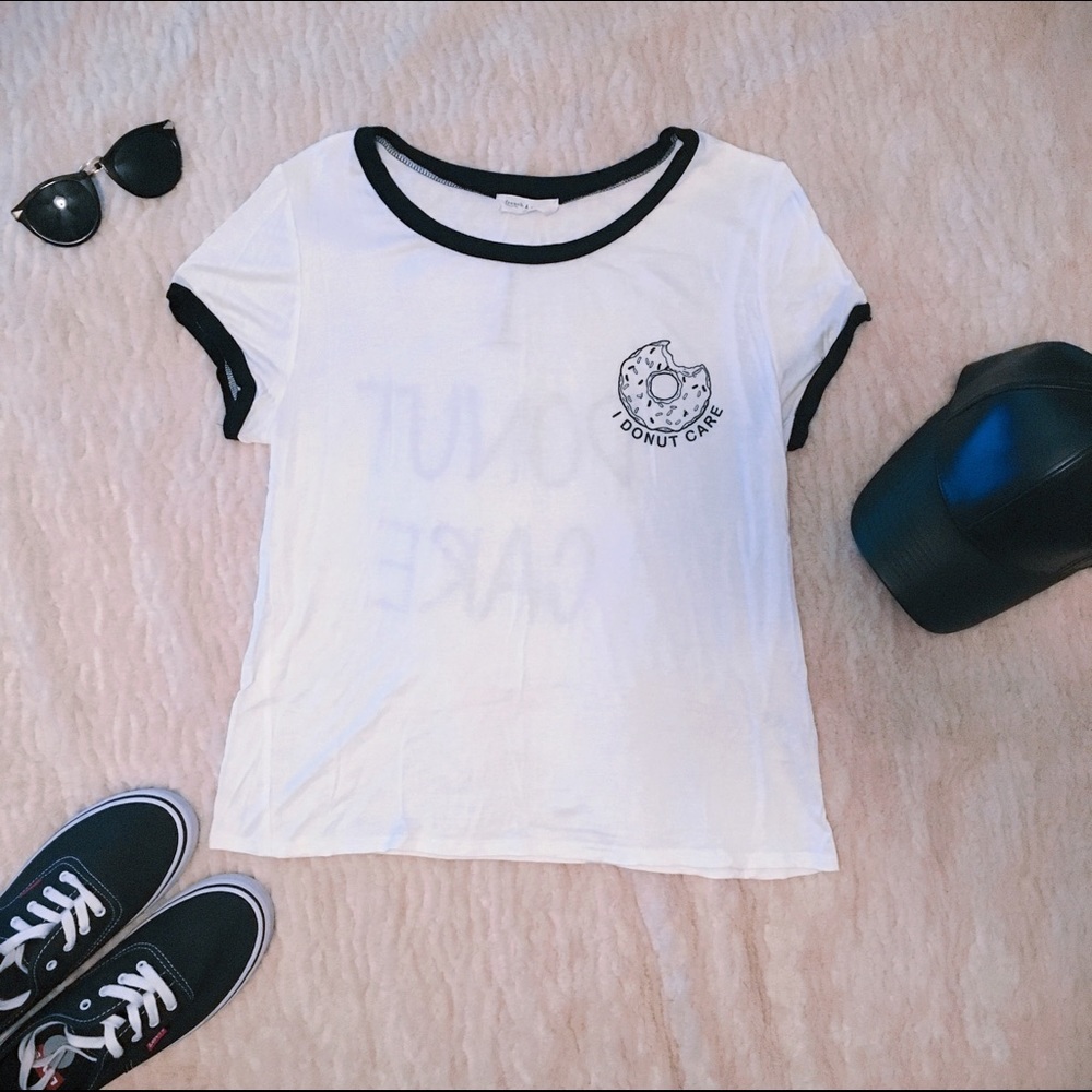 'I DONUT CARE'🍩 White Tee
