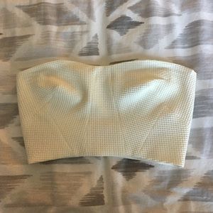 TOPSHOP Ivory crop top