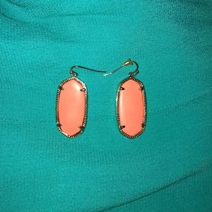 Kendra Scott "Elle" earrings in coral