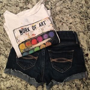 Gap Shirt/AF Shorts