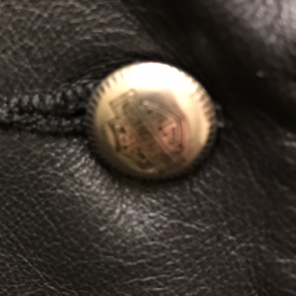 Harley Davidson Collared & Buttoned Leather Vest - image 4