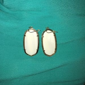 Kendra Scott "Danielle" earrings in white