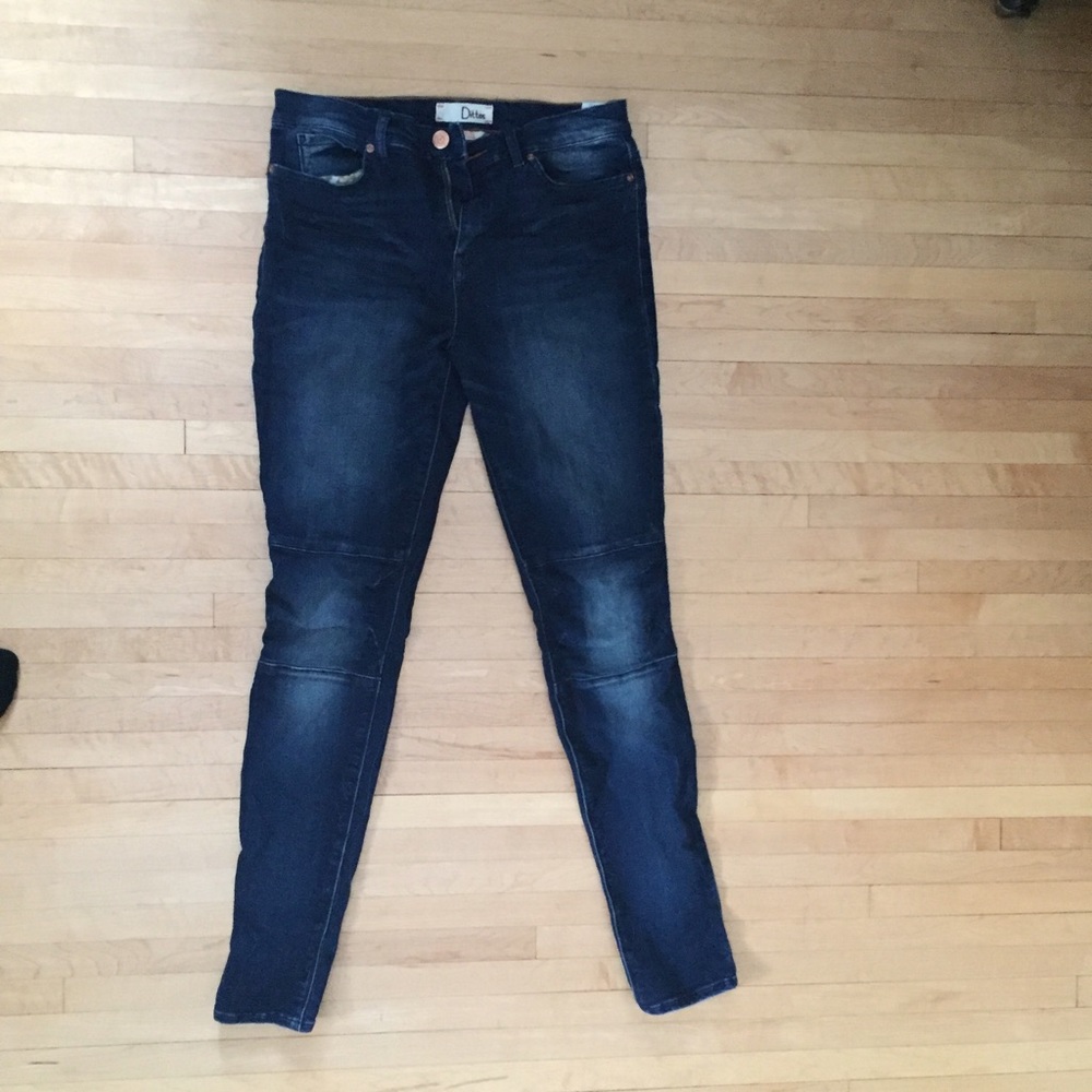 Dittos moto jean skinny high waist zip ankle 29