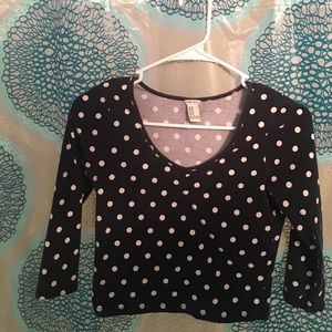 Polkadot crop top.