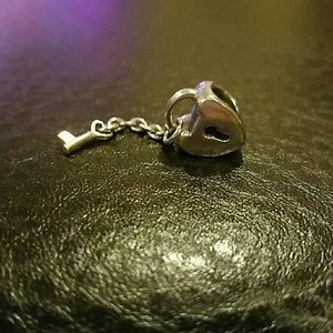 Retired Pandora  key lock charm