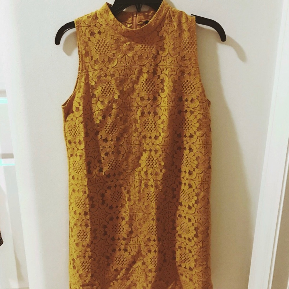 Mustard color dress