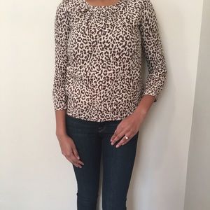 J. Crew leopard top