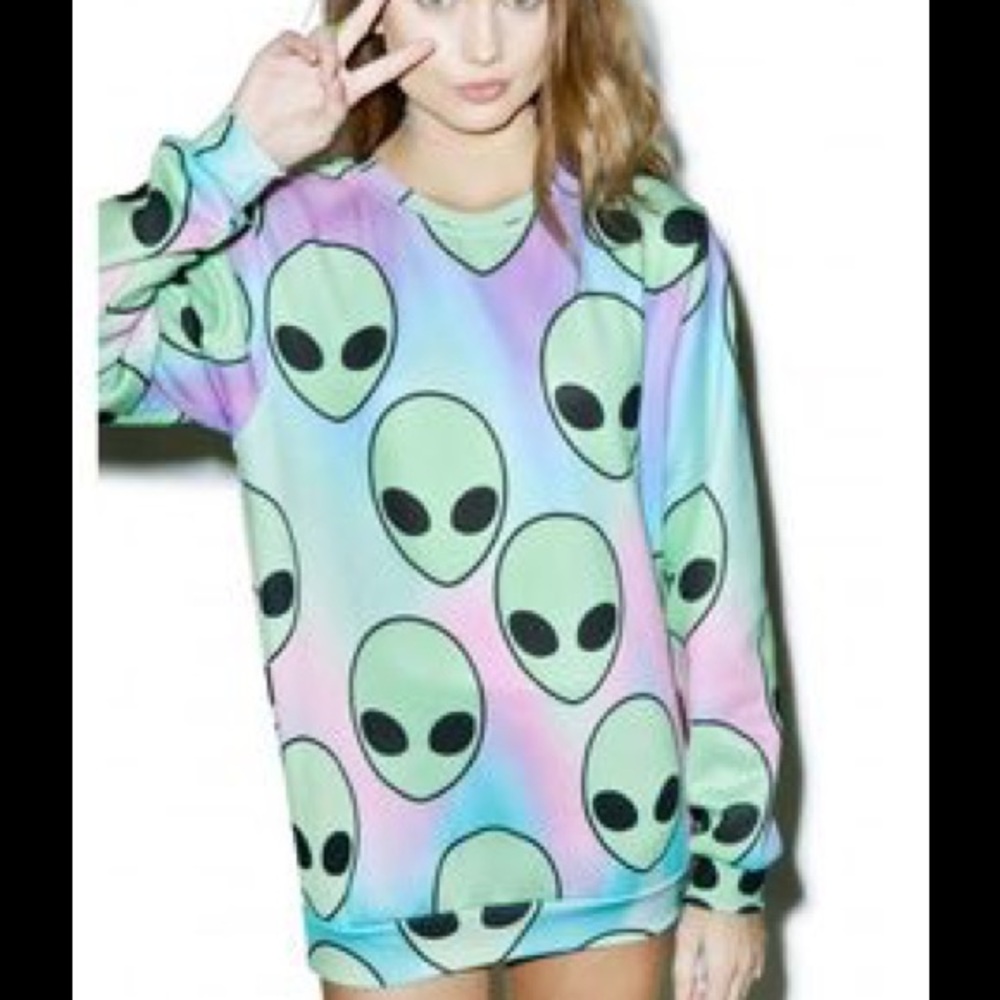 👽Sugarpills Alien Pastel Sweatshirt NEW👽
