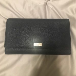 Black Kate Spade Folding Travel Wallet