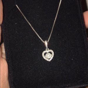 Diamonds in Rhythm Diamond Heart Kay Necklace