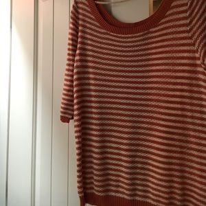 Orange striped shirt