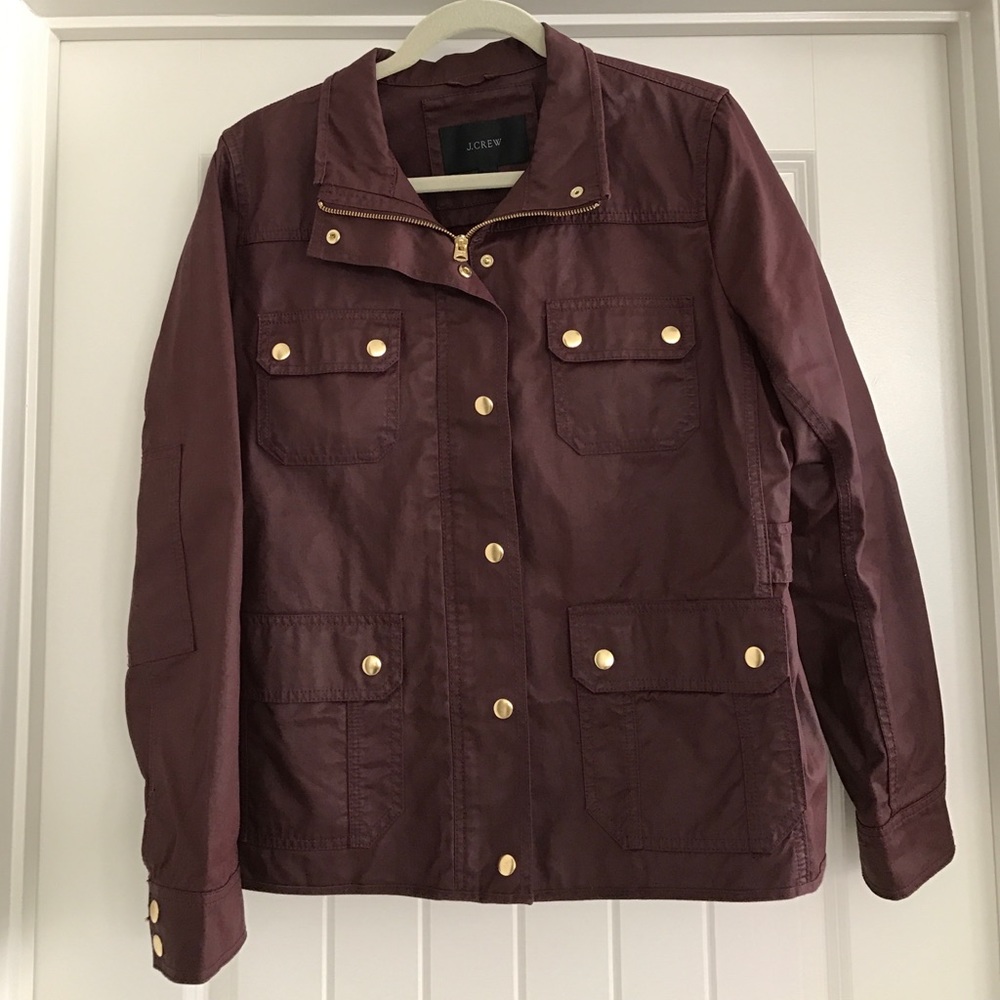 J.crew Maroon/Burgundy Downtown Field Jacket