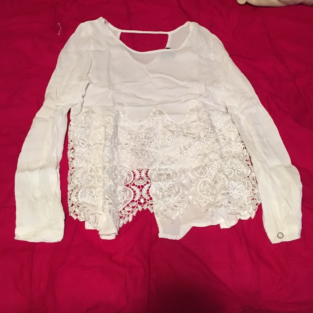 Long Sleeve White Top