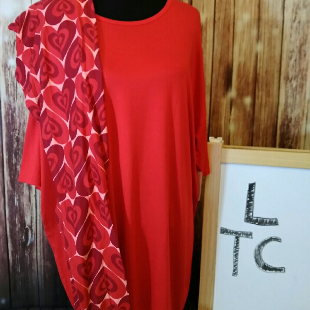 LuLaRoe Valentine's day outfit