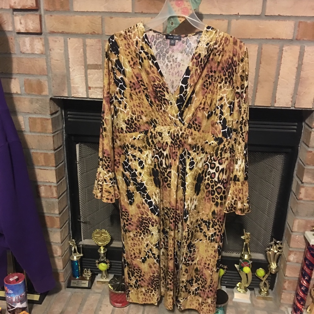 Leopard print dress.