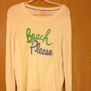 Lilly Pulitzer "Beach Please" sweater