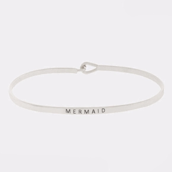 NEW MERMAID Stacking Mantra Cuff Bracelet - Picture 2 of 4