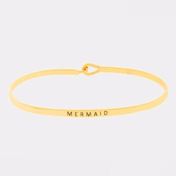 NEW MERMAID Stacking Mantra Cuff Bracelet - Picture 3 of 4