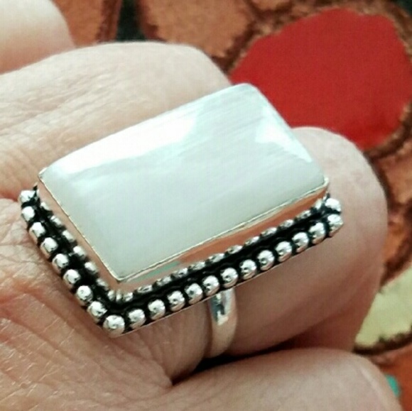 Jewelry - 1" RAINBOW MOONSTONE RING