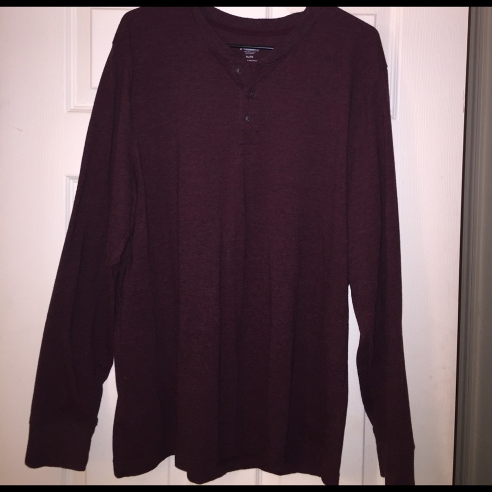 Henley maroon shirt
