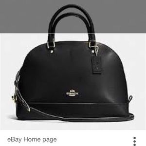 Genuine leather Sierra satchel coach handbag