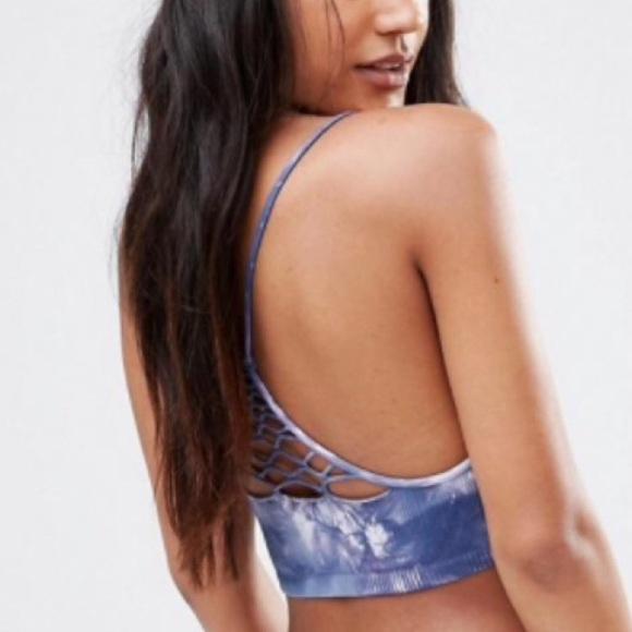 Free People Tie Dye Seamless Racerback Bralette - Picture 2 of 4