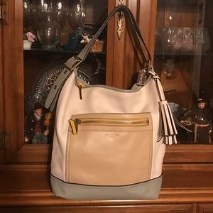 Coach colorblock duffle bag like new