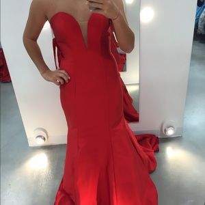 Stunning Red Jovani Prom Dress