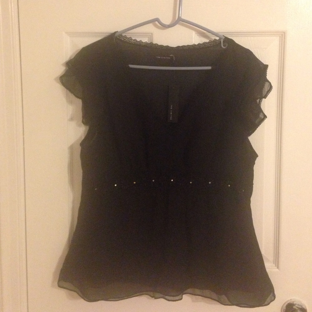 Black extra large blouse/short sleeve
