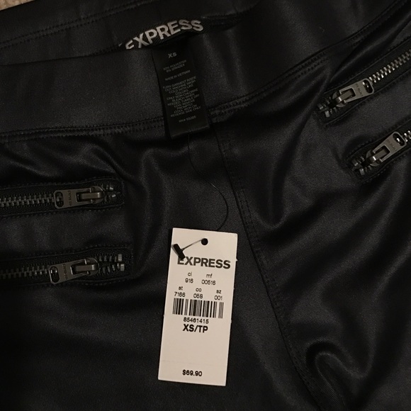 Express Stretchy leather leggings - Picture 3 of 3