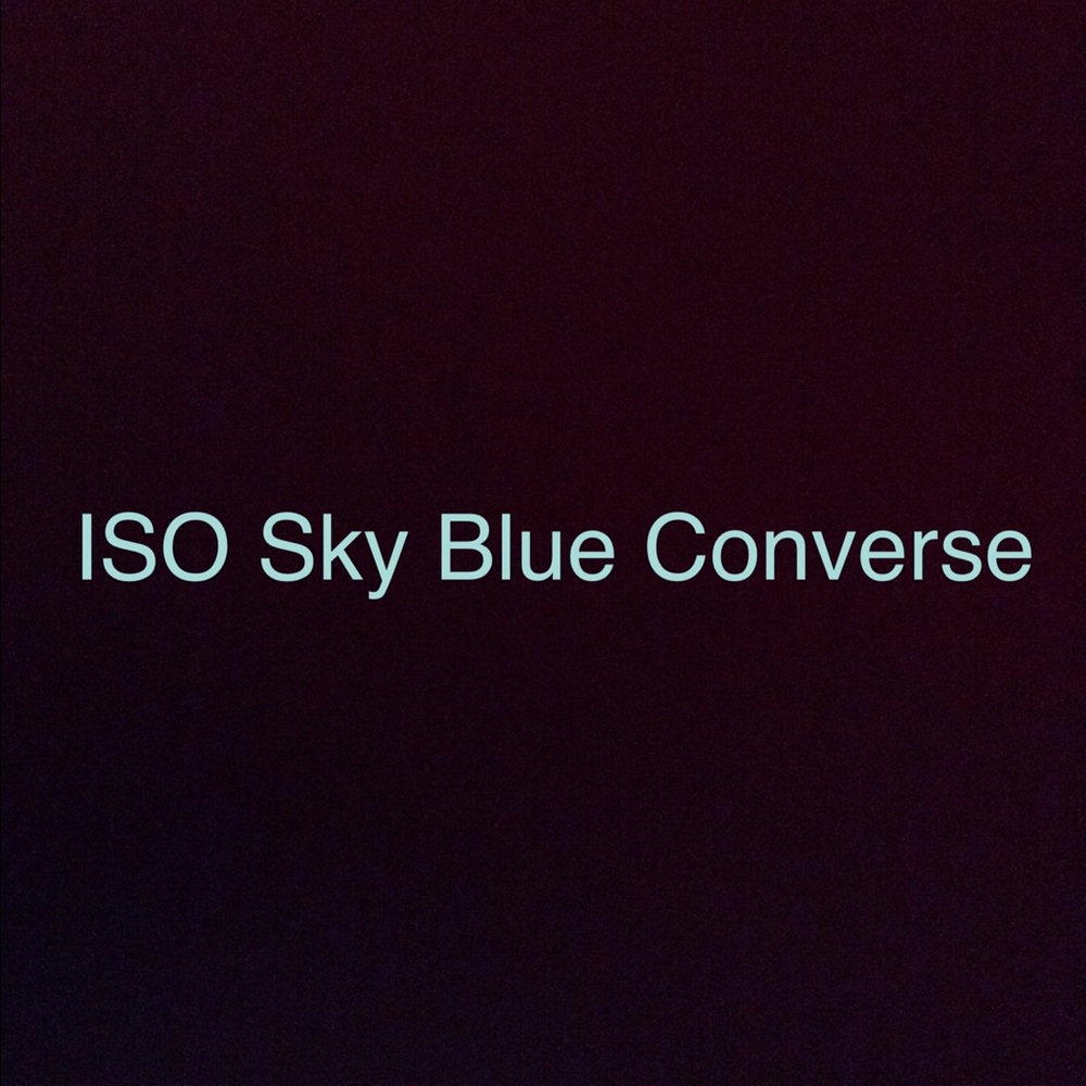 ISO Light/Sky Blue Converse