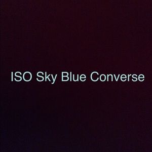ISO Light/Sky Blue Converse