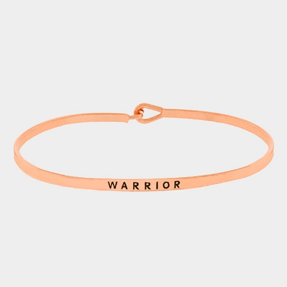 NEW WARRIOR Stacking Mantra Cuff Bracelet - Picture 1 of 4