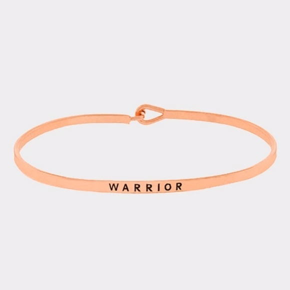 NEW WARRIOR Stacking Mantra Cuff Bracelet - Picture 3 of 4